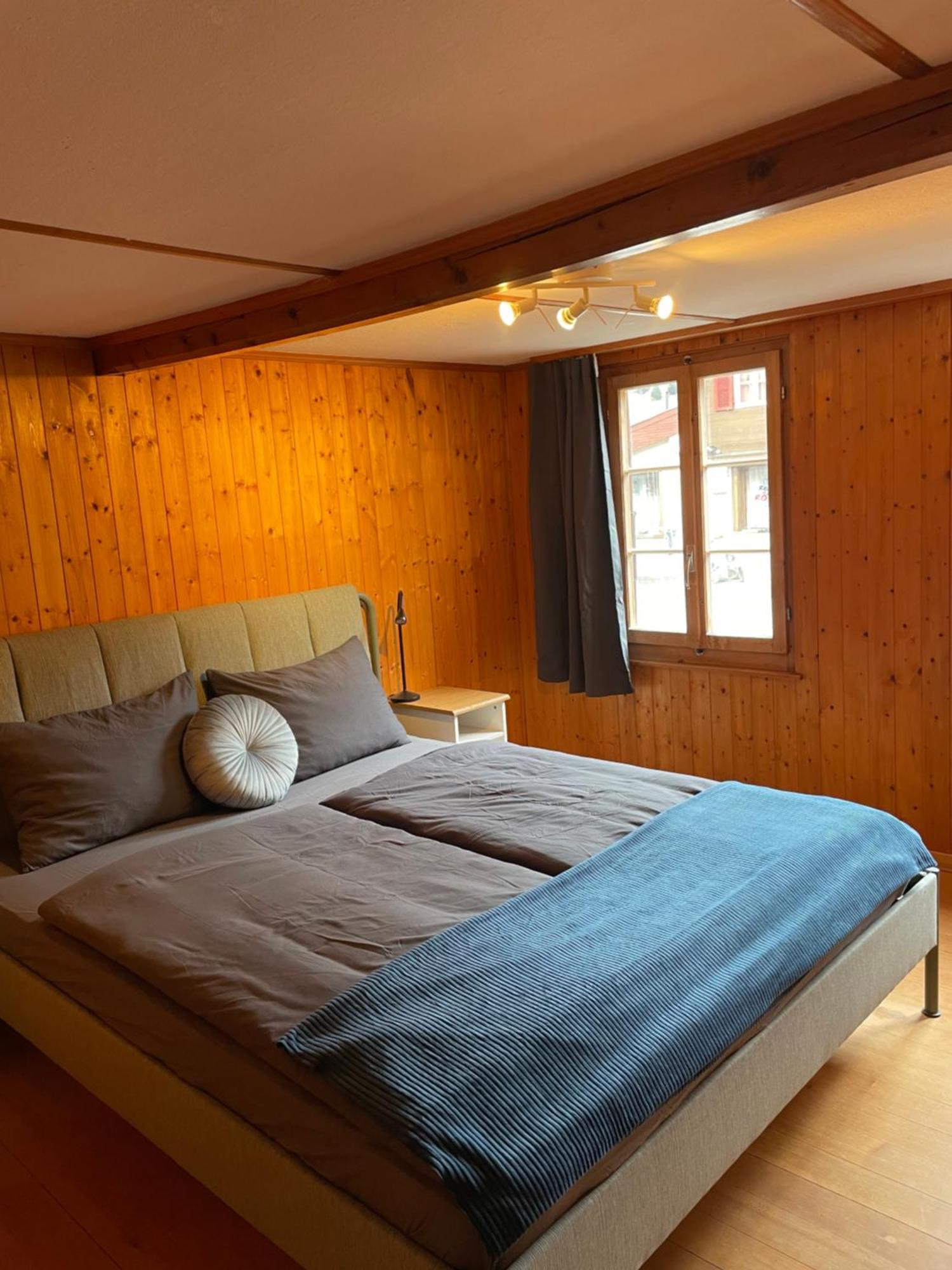 Lovely & Great Equipped Wooden Alp Chalet Flat Kandersteg Bagian luar foto