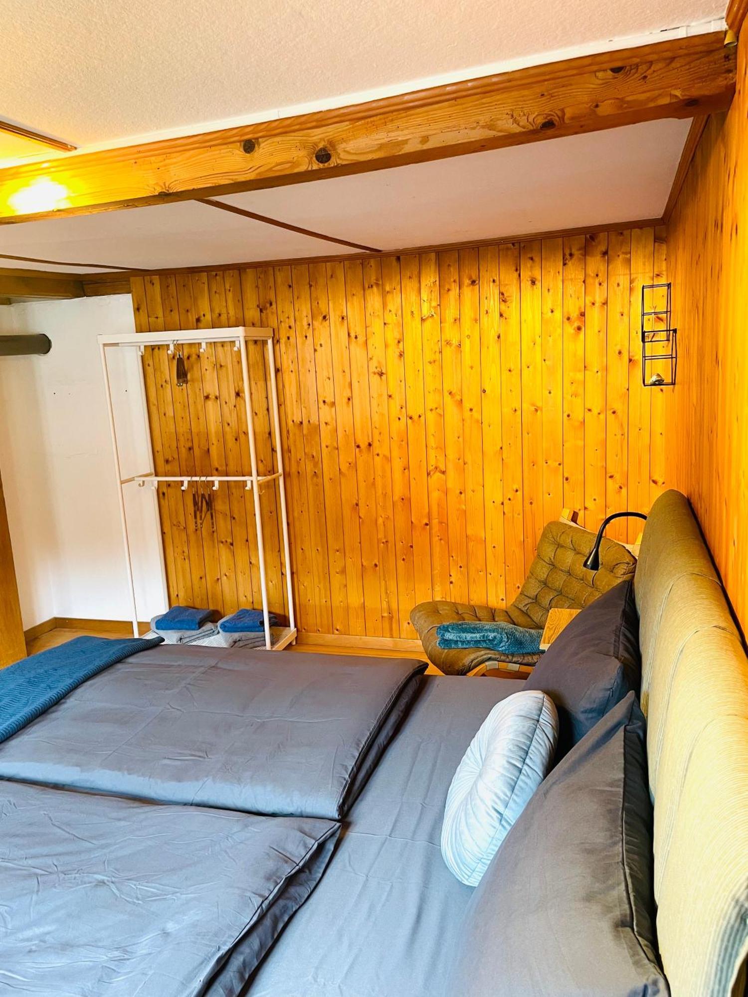 Lovely & Great Equipped Wooden Alp Chalet Flat Kandersteg Bagian luar foto